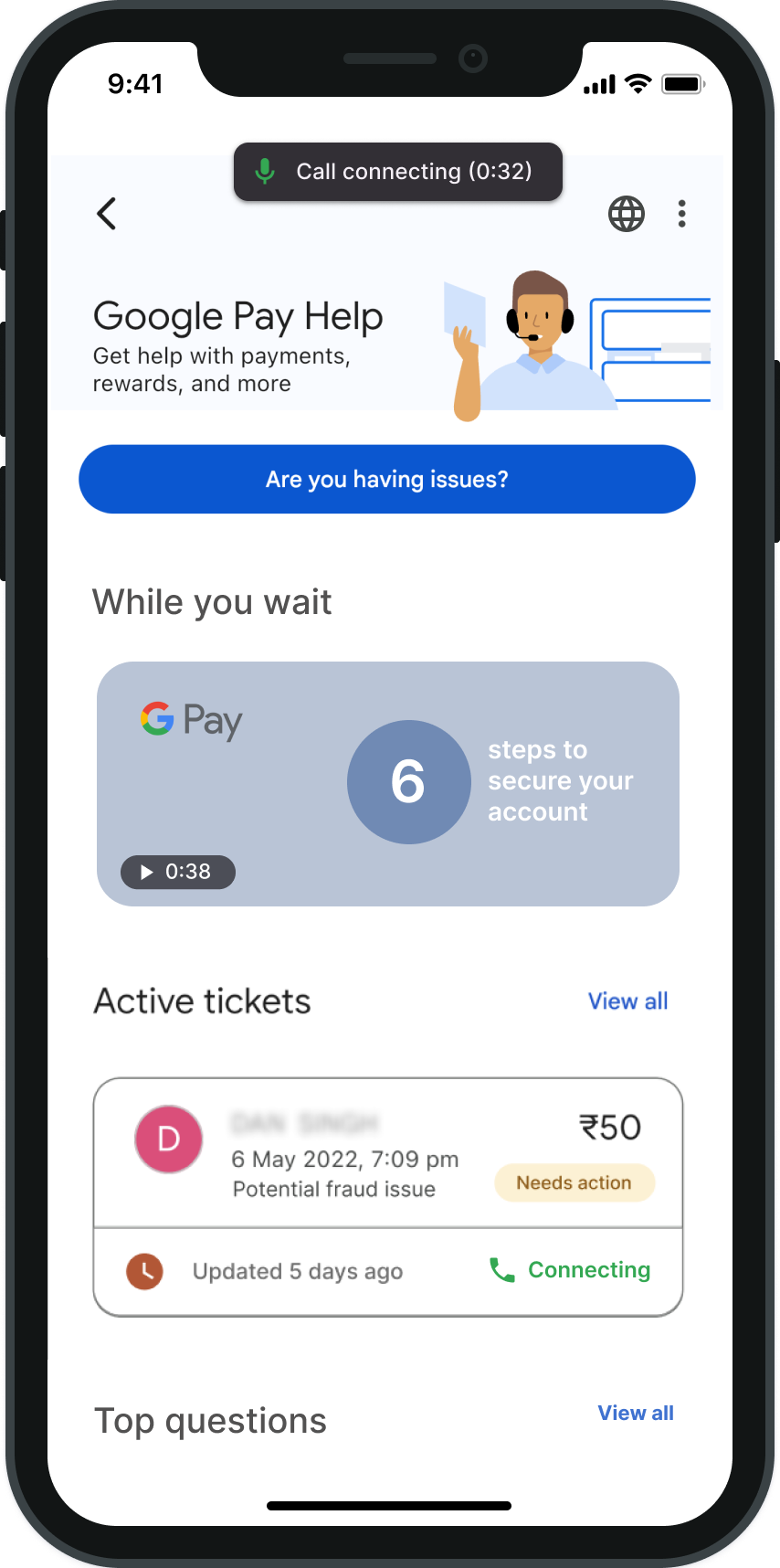Redesigned with new ticket card, active state